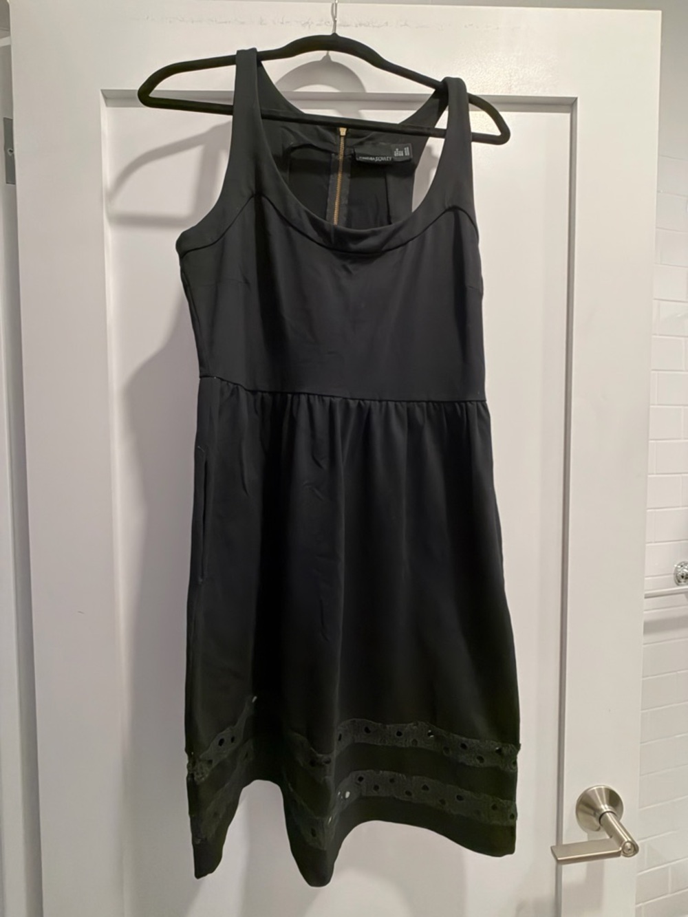 Cynthia Rowley Black Sleeveless Mini Dress